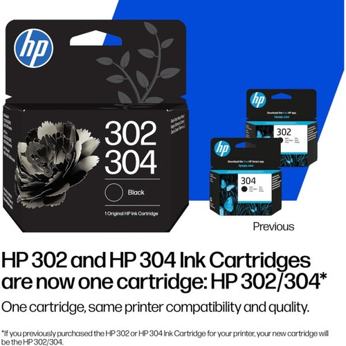 302 304 inchiostro nero - hp,